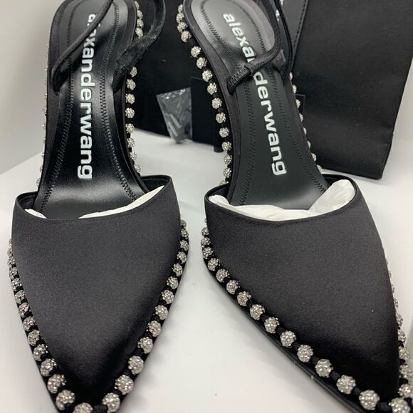 ❤️SOLD❤️Alexander Wang studded Black Slingbacks - Picture 5 of 10